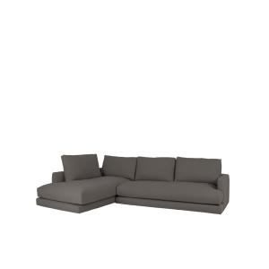 Canapé 4 places d'angle gauche couleur gris foncé 325cm