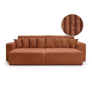 Canapé  4 places double méridienne velours côtelé épais ter…