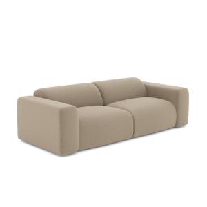 Canapé 4 places en bouclette taupe 240cm
