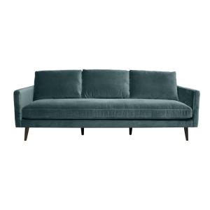 Canapé 4 places en velours vert cèdre
