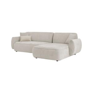 Canapé angle droit 5 places naturel