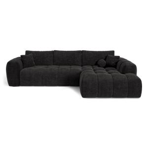 Canapé angle droit convertible coffre 5 places tissu tramé…