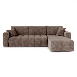 Canapé angle droit convertible express 5 places velours gau…