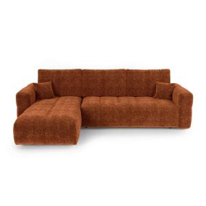 Canapé angle gauche coffre convertible 4 places tissu tramé…