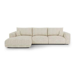 Canapé angle gauche convertible express 5 places velours cô…