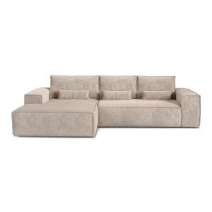 Canapé angle gauche convertible express 5 places velours ga…