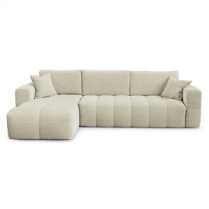 Canapé angle gauche convertible express 5 places velours te…