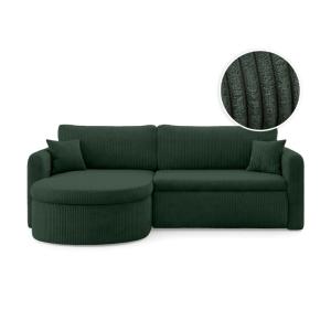 Canapé angle reversible convertible 4p VERA velours côtelé…