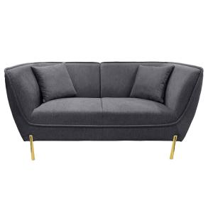 Canapé   ardoise et or gris en tissu