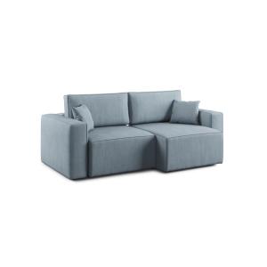 Canapé avec 3 assises en tissu imperméable 245 cm bleu ciel…