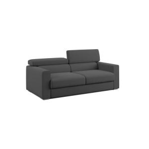 Canapé avec pouf amovible 188 cm anthracite