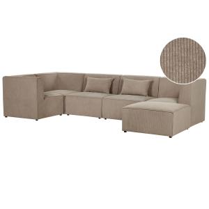 Canapé avec pouf Taupe