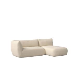 Canapé beige avec chaise longue à droite 250 x 148 cm