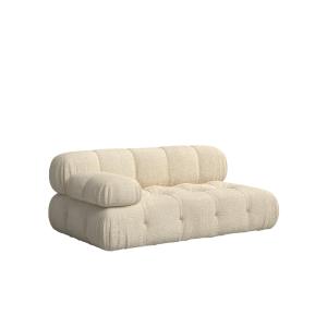 Canapé bouclé beige avec chaise longue à gauche 165 x 99 cm…