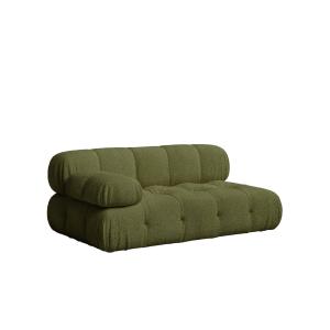 Canapé bouclé vert avec chaise longue à gauche 165 x 99 cm…