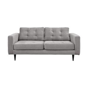Canapé capitonné velours 3 places gris