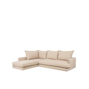 Canapé chaise longue gauche beige 325x210cm