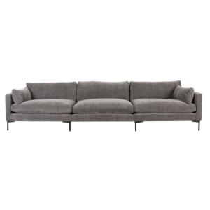 Canapé confortable 5 places en tissu gris L335