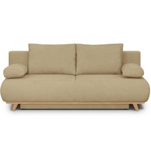 Canapé convertible 3 places avec coffre en tissu chenille m…