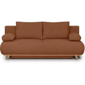 Canapé convertible 3 places avec coffre en tissu chenille t…