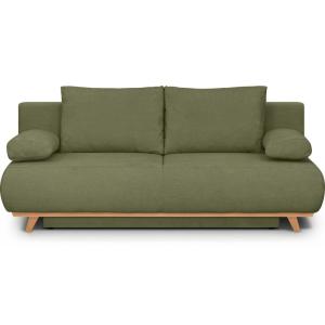 Canapé convertible 3 places avec coffre en tissu chenille v…