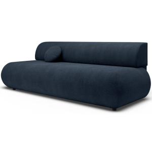 Canapé convertible 3 places, Chenille, Bleu foncé