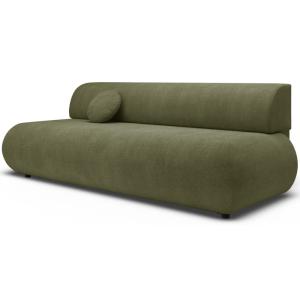 Canapé convertible 3 places, Chenille, Vert olive