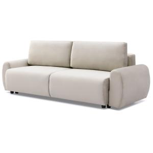 Canapé convertible 3 places traviata velours beige