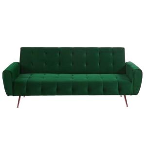Canapé convertible  3 places vert sapin