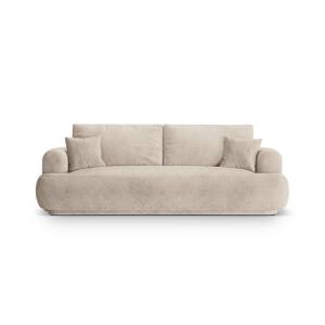 Canapé convertible avec box 3 places tissu structurel coule…
