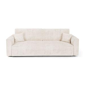 Canapé convertible avec coffre 3 places en velours côtelé c…