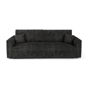 Canapé convertible avec coffre 3 places en velours côtelé n…