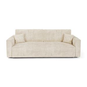 Canapé convertible avec coffre 4 places en velours côtelé b…