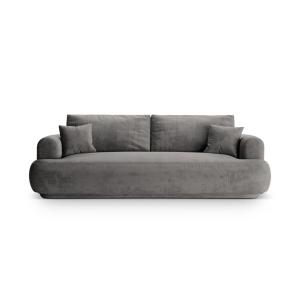 Canapé convertible avec coffre de rangement 3 places velour…