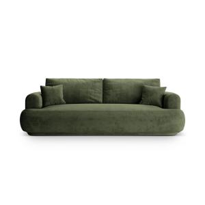 Canapé convertible avec coffre de rangement 3 places velour…