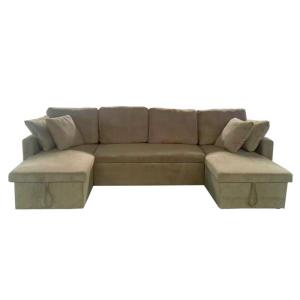 Canapé   convertible avec coffres 4 places en velours côtel…