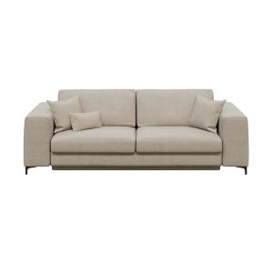 Canapé convertible beige clair 3 places