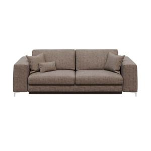 Canapé convertible beige foncé 3 places