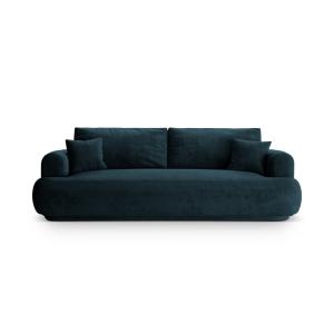 Canapé convertible box de rangement 3 places velours pétrol…