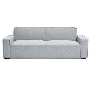 Canapé convertible clic-clac 3 places tissu effet lin gris…