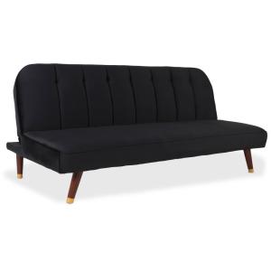 Canapé convertible clic-clac olympia velours noir