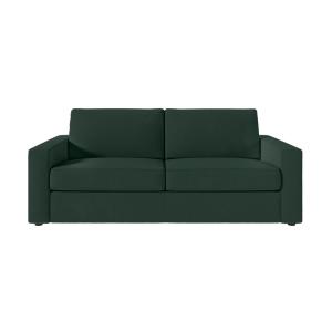 Canapé convertible couchage 140x190cm matelas 17cm tissu ve…