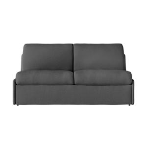 Canapé convertible couchage 140x190cm tissu gris foncé mate…