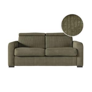 Canapé convertible couchage 160x190cm en velours côtelé ver…