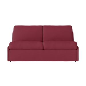 Canapé convertible couchage 160x190cm tissu bordeaux matela…