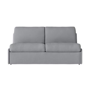 Canapé convertible couchage 160x190cm tissu gris clair mate…