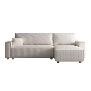 Canapé convertible d'angle réversible 4 places velours côte…