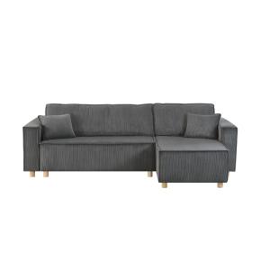 Canapé convertible d'angle réversible 4 places velours côte…