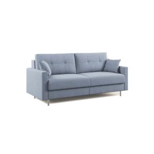 Canapé convertible en microfibre détachable 188 cm bleu pas…