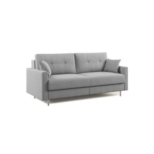 Canapé convertible en microfibre détachable 208 cm gris